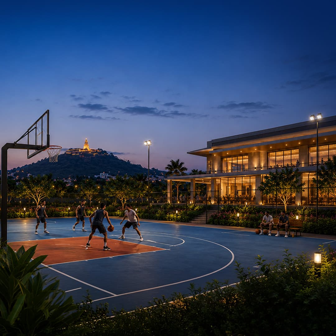 Multi-sport court by the clubhouse